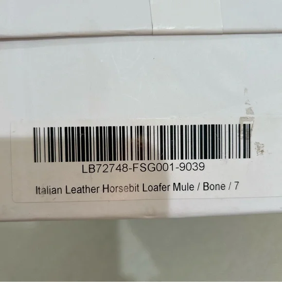 Quince Bone White Italian Leather Mules Classic Gold Horsebit Slides Size 7 - Picture 11 of 11